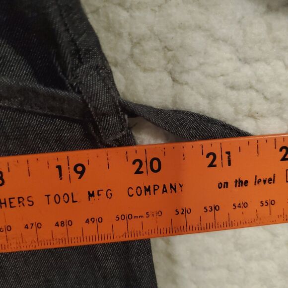 She's Cool Black Chambray Shirt Dress size Lg Roll-Tab 3/4 Sleeve Roll-Tab Hem - Picture 11 of 15